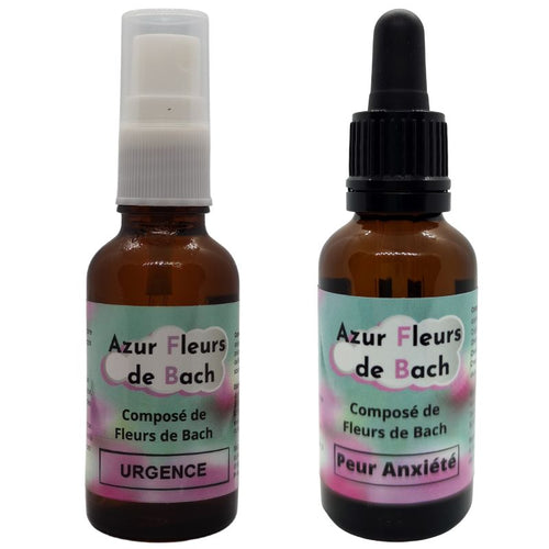 Pack Sérénité : Fleurs de Bach "Peur Anxiété" et "Urgence"