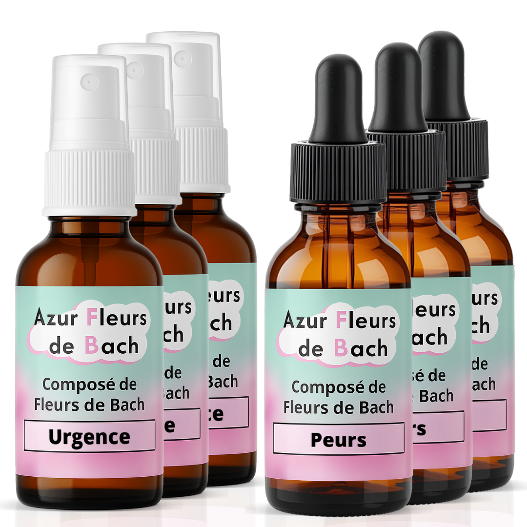 Pack Sérénité : Fleurs de Bach "Peurs" et "Urgence"