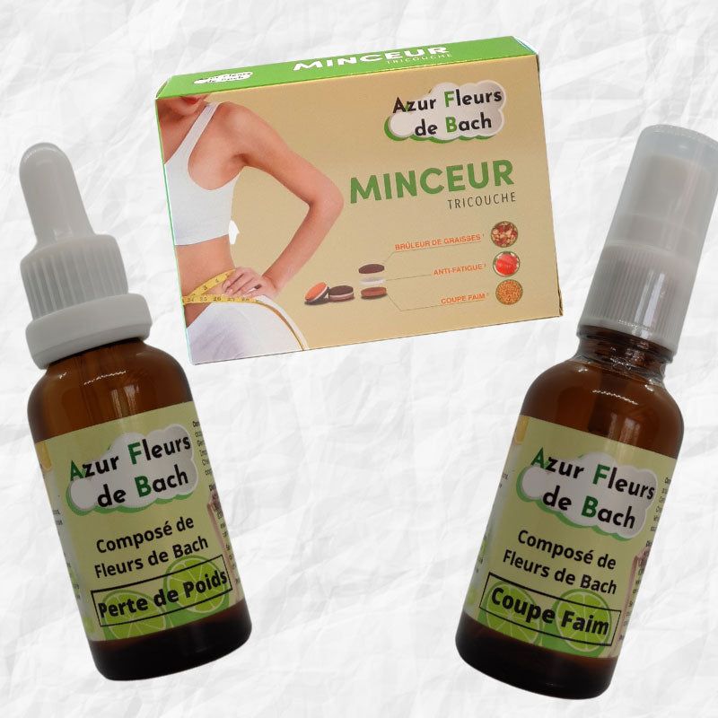 TRIO MINCEUR<br>1 Perte de Poids<br>+ 1 Coupe Faim<br>+ 1 Minceur Tricouche<br>+ Hypnose Incluse