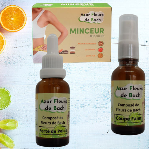 TRIO MINCEUR<br>1 Perte de Poids<br>+ 1 Coupe Faim<br>+ 1 Minceur Tricouche<br>+ Hypnose Incluse