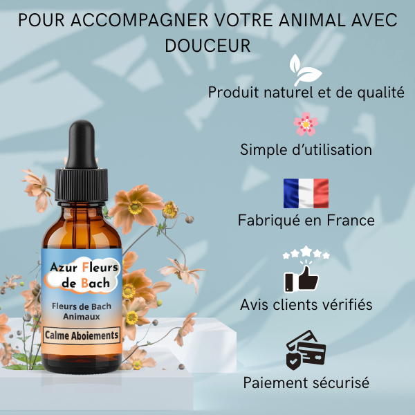 Calme Aboiements | Fleurs de Bach sans alcool ajouté