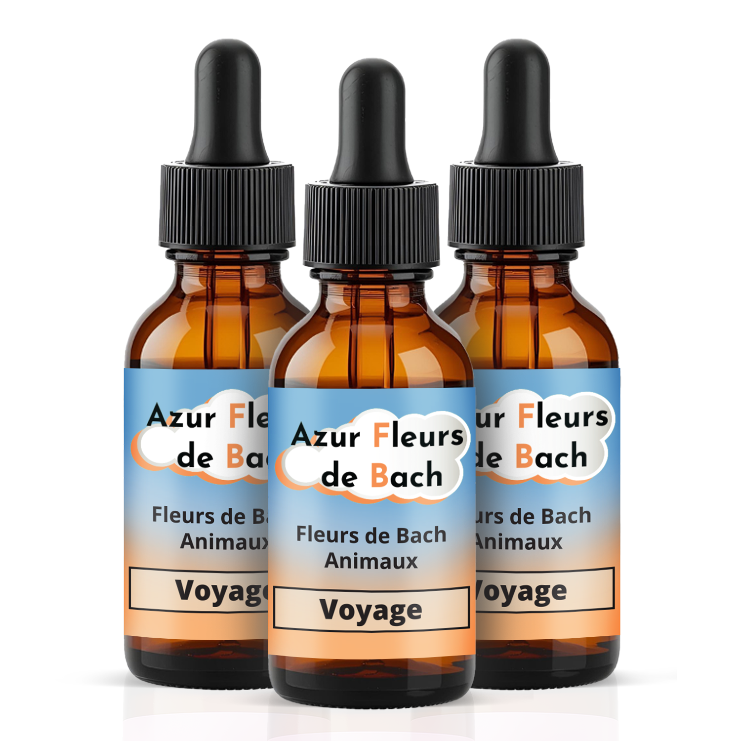 3 flacons sans alcool ajouté (3x30ml)
