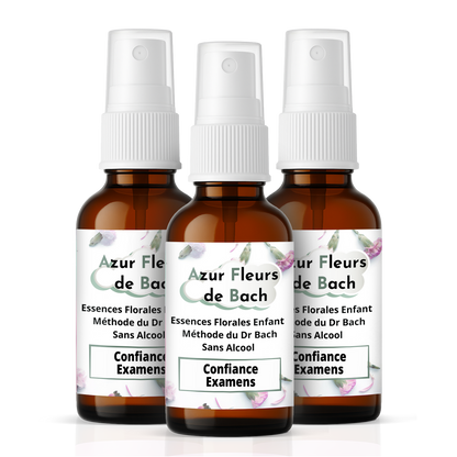 Confiance & Examens | Fleurs de Bach sans alcool