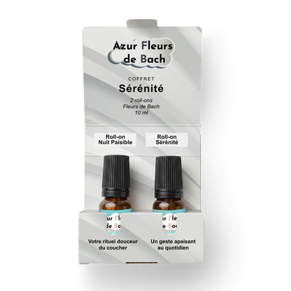 COFFRET SÉRÉNITÉ | 2 Roll-ons Fleurs de Bach | 10 ml chacun