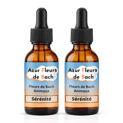 Sérénité Animaux Stressés  | Fleurs de Bach sans alcool ajouté