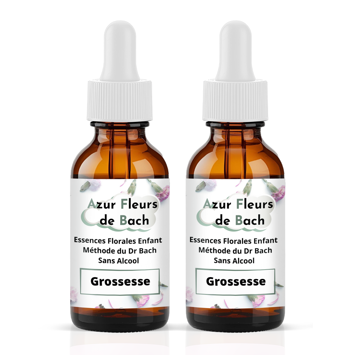 2 flacons sans alcool (2x30ml)