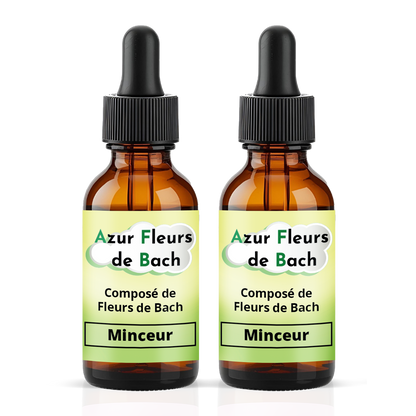 MINCEUR | Flacon de 30ml | Mélange de 7 Fleurs de Bach