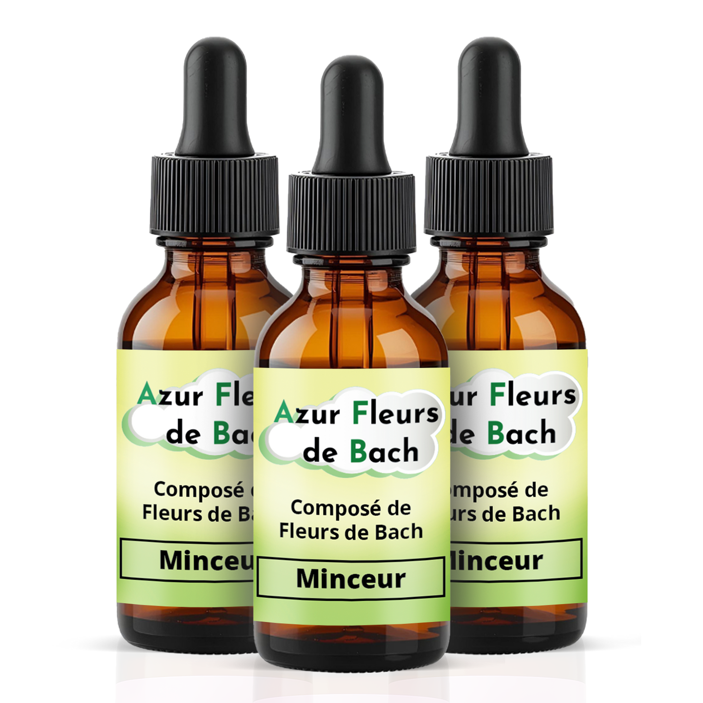 MINCEUR | Flacon de 30ml | Mélange de 7 Fleurs de Bach
