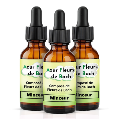 MINCEUR | Flacon de 30ml | Mélange de 7 Fleurs de Bach
