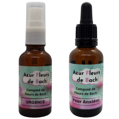 Pack Sérénité : Fleurs de Bach "Peur Anxiété" et "Urgence"