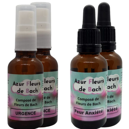 Pack Sérénité : Fleurs de Bach "Peur Anxiété" et "Urgence"