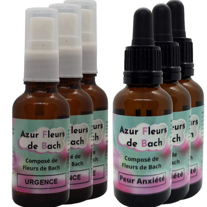 Pack Sérénité : Fleurs de Bach "Peur Anxiété" et "Urgence"