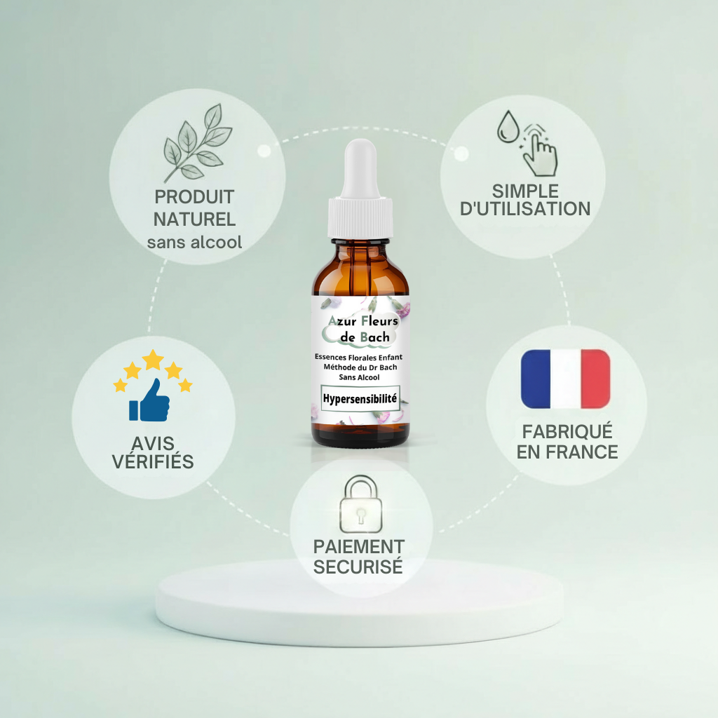 Hypersensibilité Enfant | Fleurs de Bach sans alcool