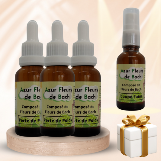 VENTE FLASH PERTE DE POIDS | 3 flacons de 30ml +1 Coupe faim Offert