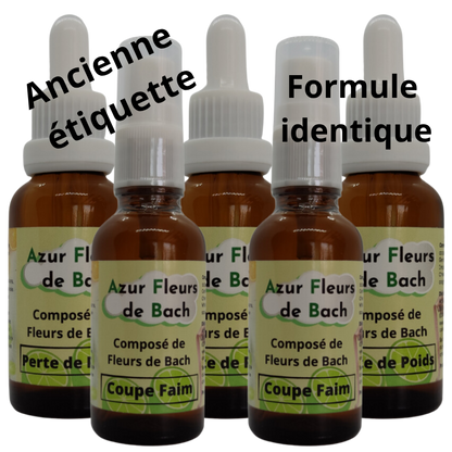 Lot Minceur | 2 Grignotage + 3 Minceur dont 1 Offert | Fleurs de Bach