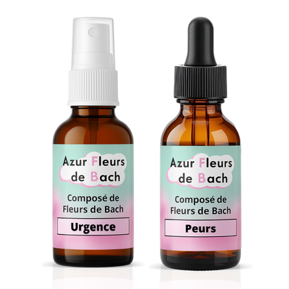 Pack Sérénité : Fleurs de Bach "Peurs" et "Urgence"