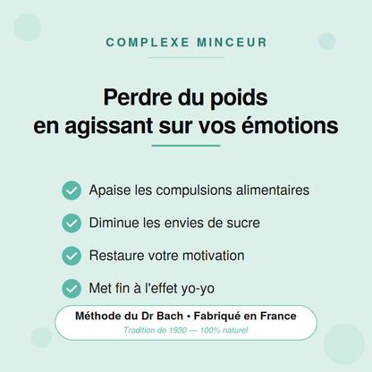 MINCEUR | Flacon de 30ml | Mélange de 7 Fleurs de Bach