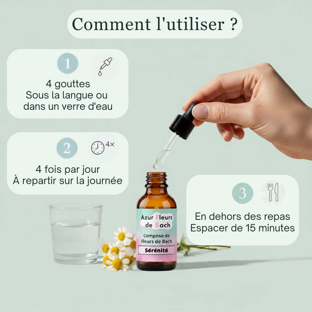 Sérénité | Calme & Équilibre émotionnel | Fleurs de Bach