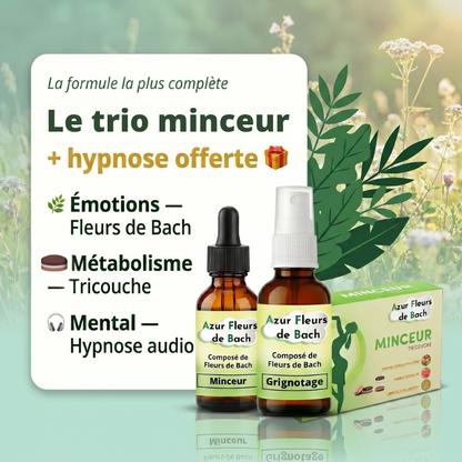 Trio Minceur | Minceur + Grignotage + Tricouche + Hypnose Offerte