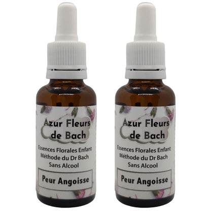PEUR ANGOISSE ANXIÉTÉ chez l’enfant | Fleurs de Bach | Flacon de 30ml